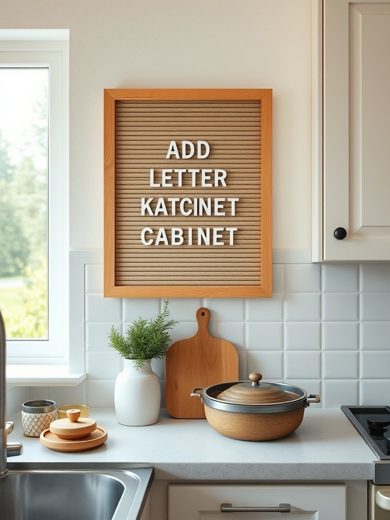 Add A Decorative Letter Board
