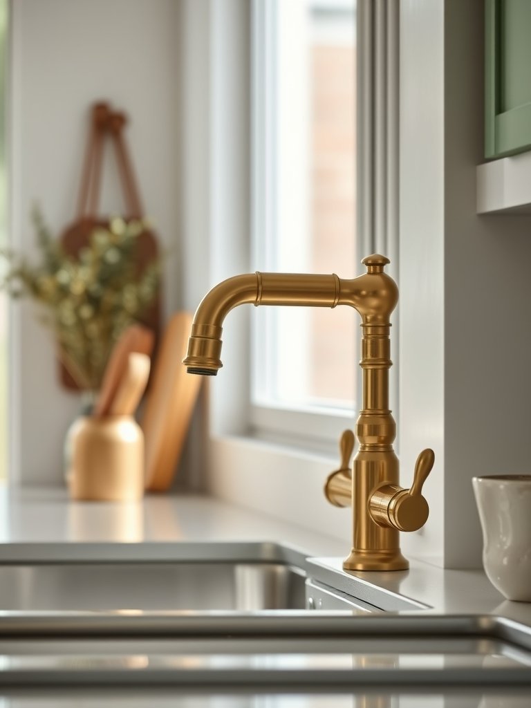 Add Brass Faucet Fixtures