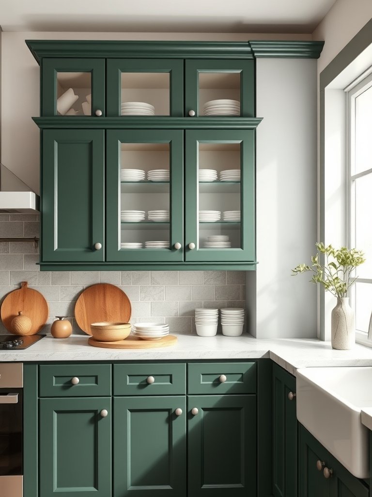 Add Glass Inserts to Upper Cabinets