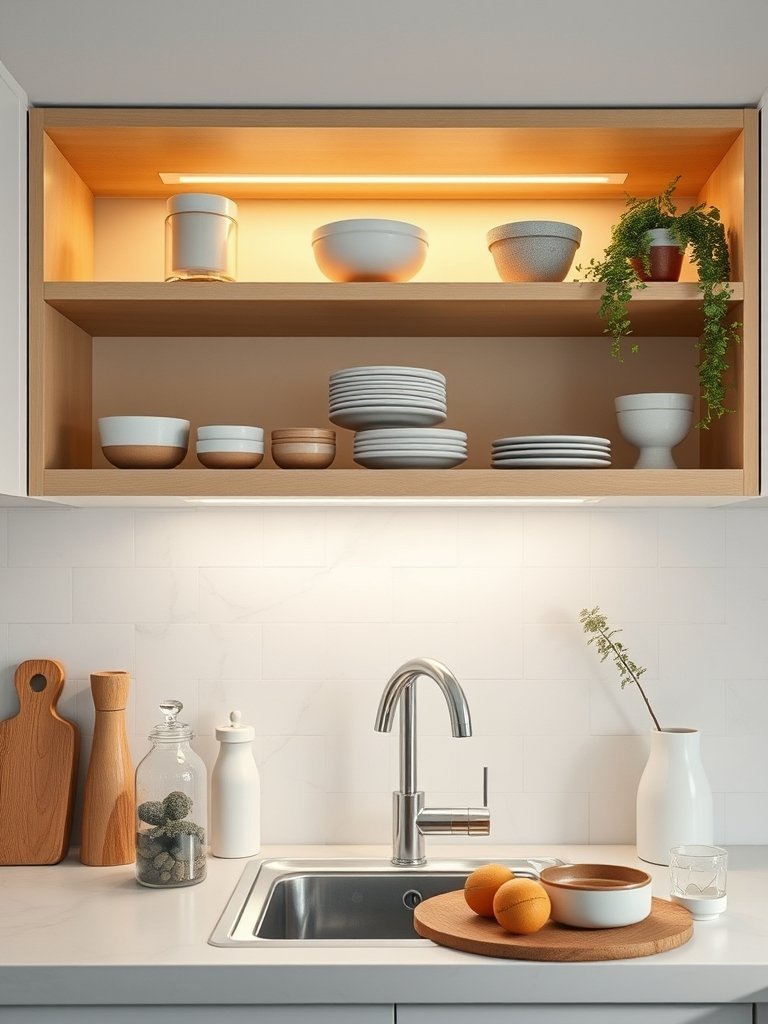 Add Lighting Under Every Shelf