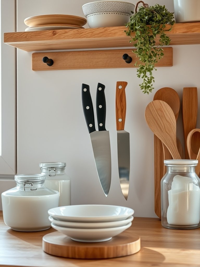Add Magnetic Strips for Knives