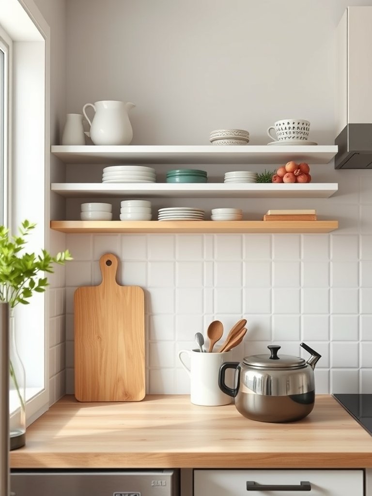 Add Matching Backing Behind Shelves