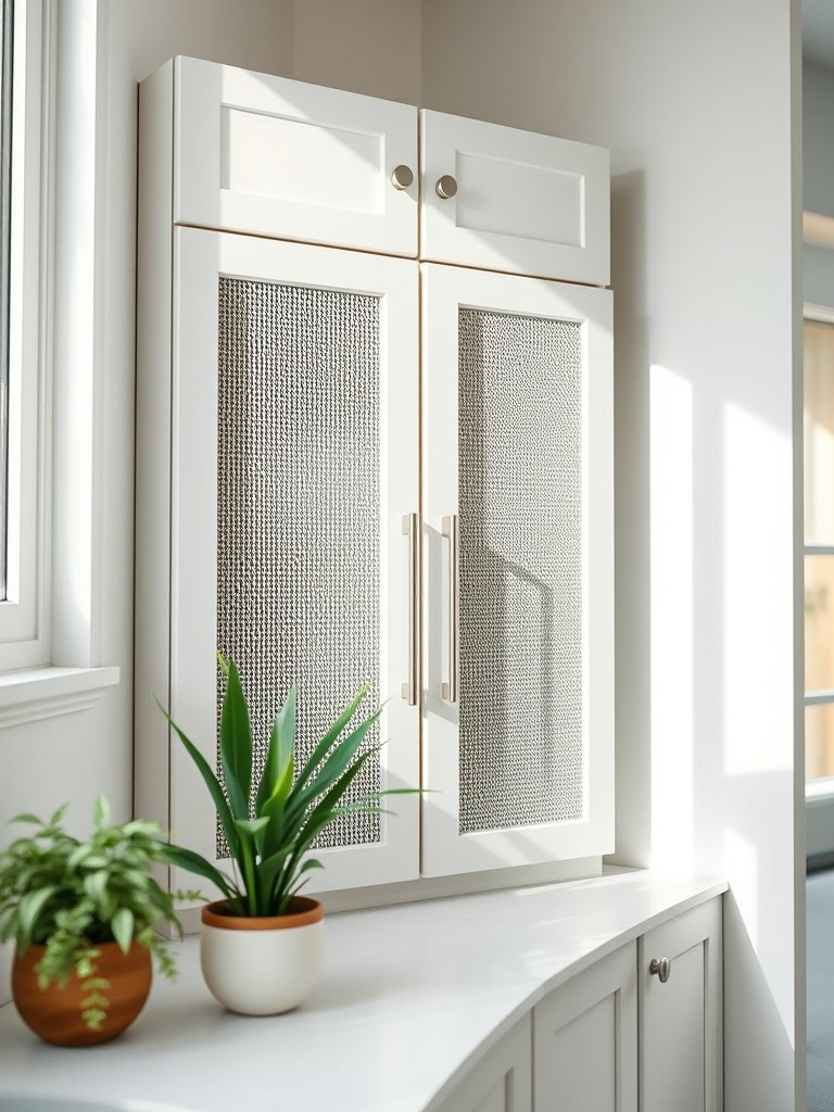 Add Mesh Front Cabinet Doors