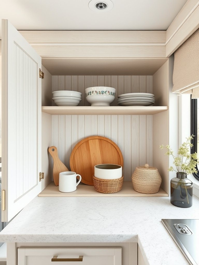 Add Tension Rods Inside Every Cabinet