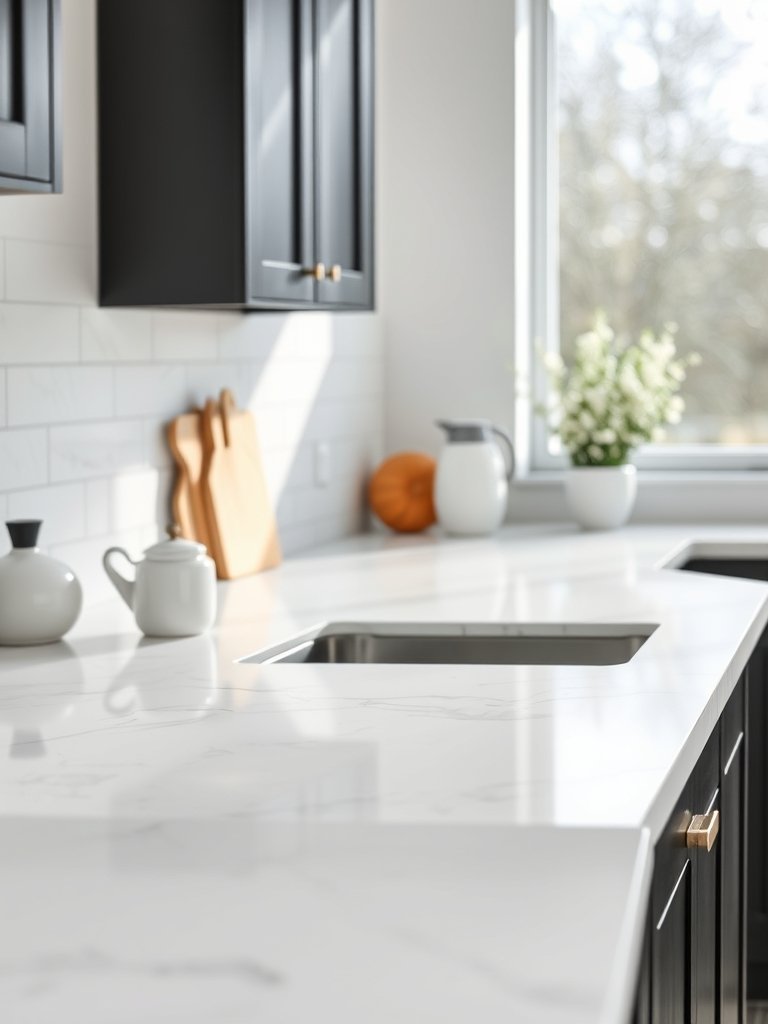 Add White Marble Countertops