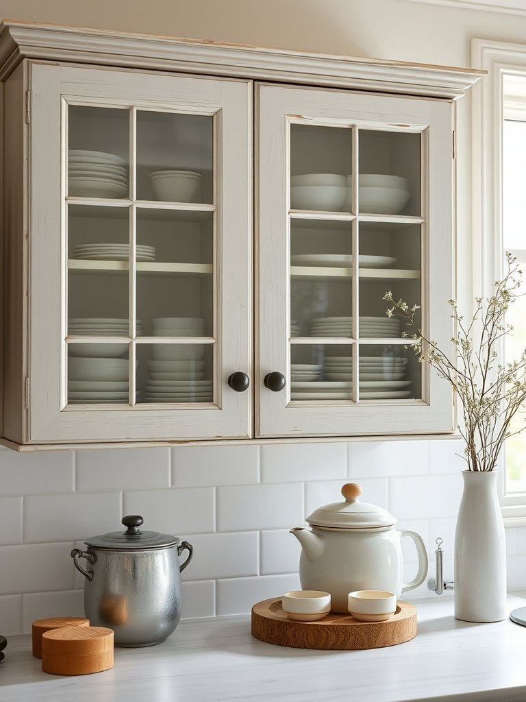 Antique Glass Cabinet Inserts