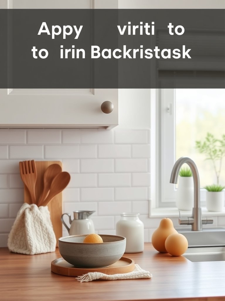 Apply Vinyl To The Backsplash