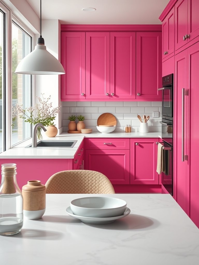 Bright Fuchsia for Kitchen Islands