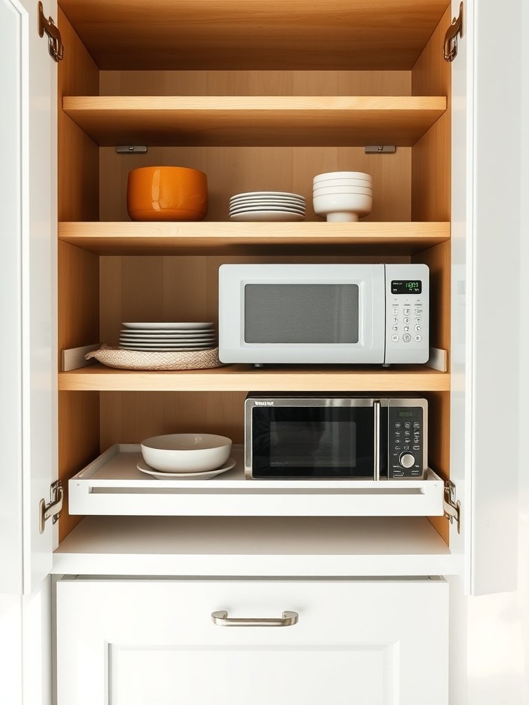 Cabinet Shelves With Pullout Trays