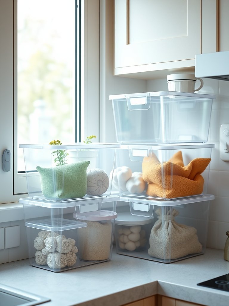 Choose Clear Plastic Storage Bins