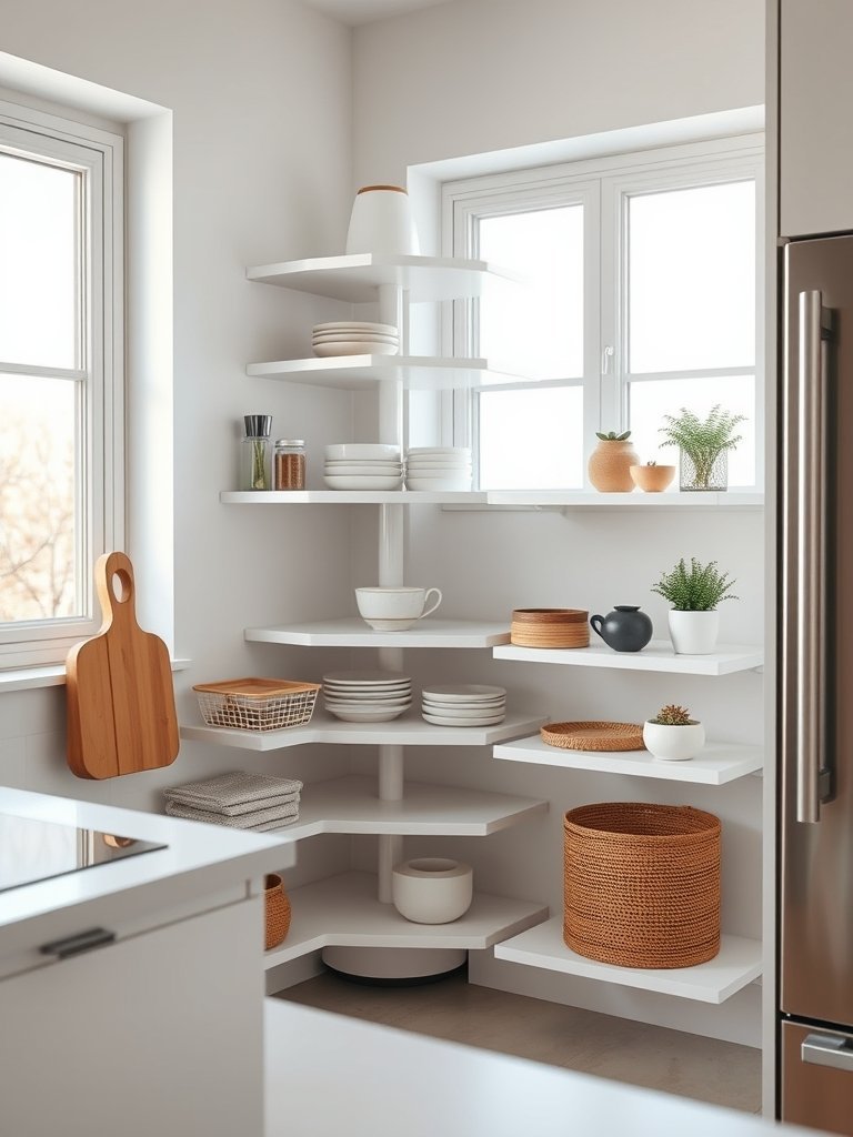 Choose Corner Carousel Shelves