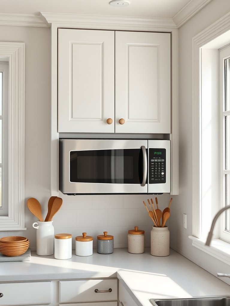 Corner Cabinet Microwave Nooks