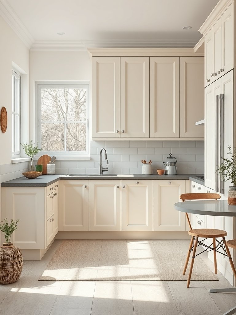 Cream and Grey Two Tone