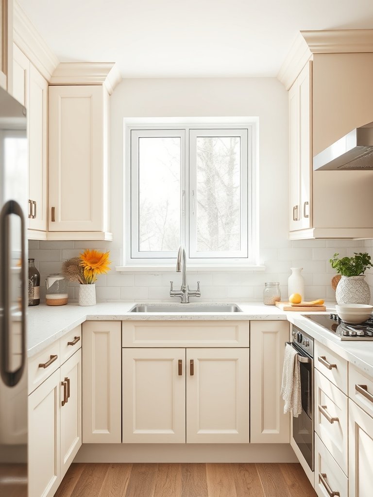Cream Cabinets and Tile Backsplashes