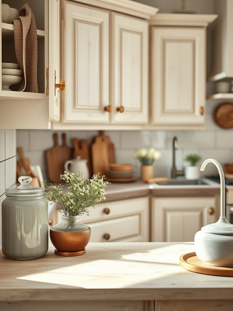 Cream Paint With Antique Glaze