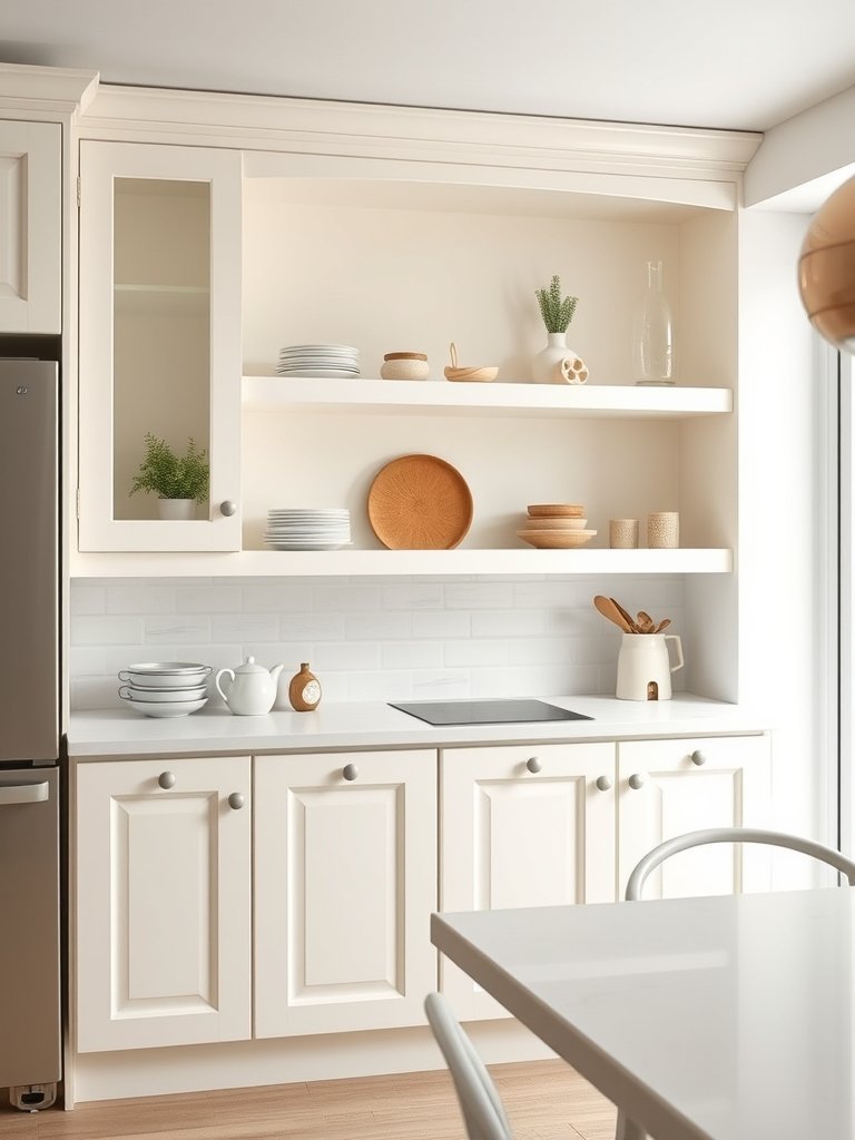 Cream With Open Shelving