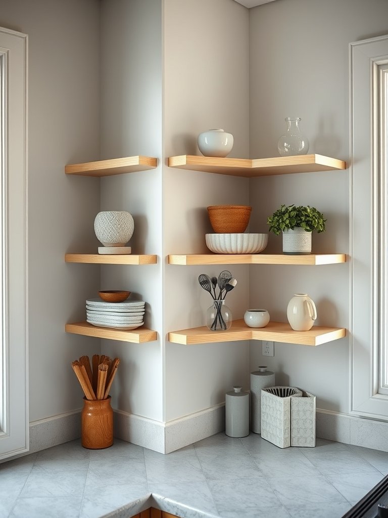 Create Custom Corner Shelves