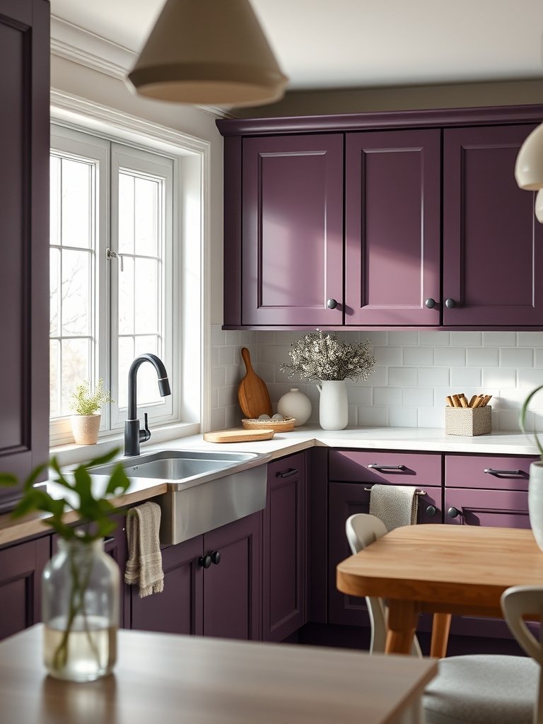 Dark Plum Cabinet Paint
