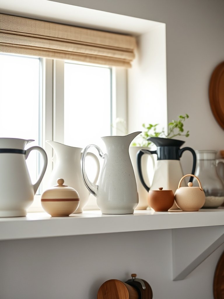 Display A Collection of Pitchers
