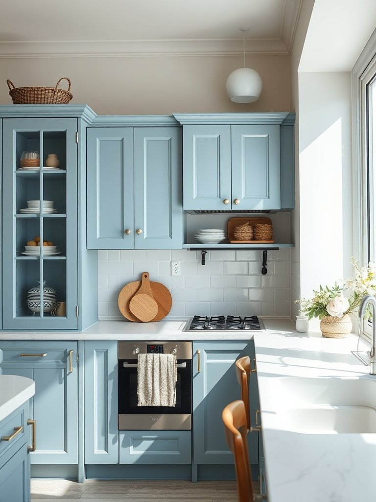 Dusty Blue Cabinet Ideas