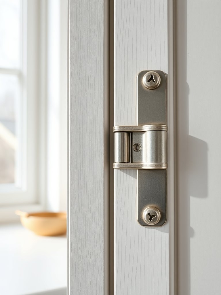 Exposed Hinge Hardware
