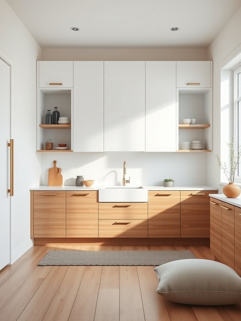 Floating Cabinets Reveal More Floor