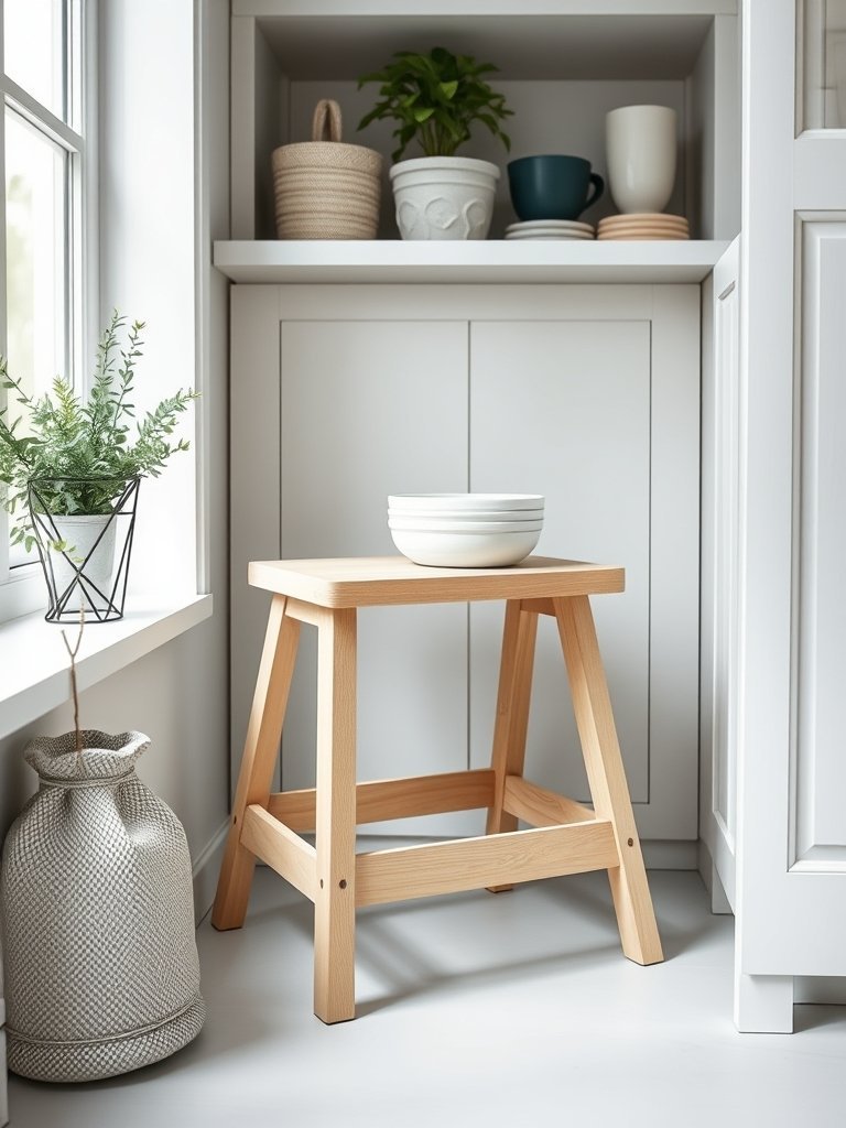 Folding Step Stool Storage