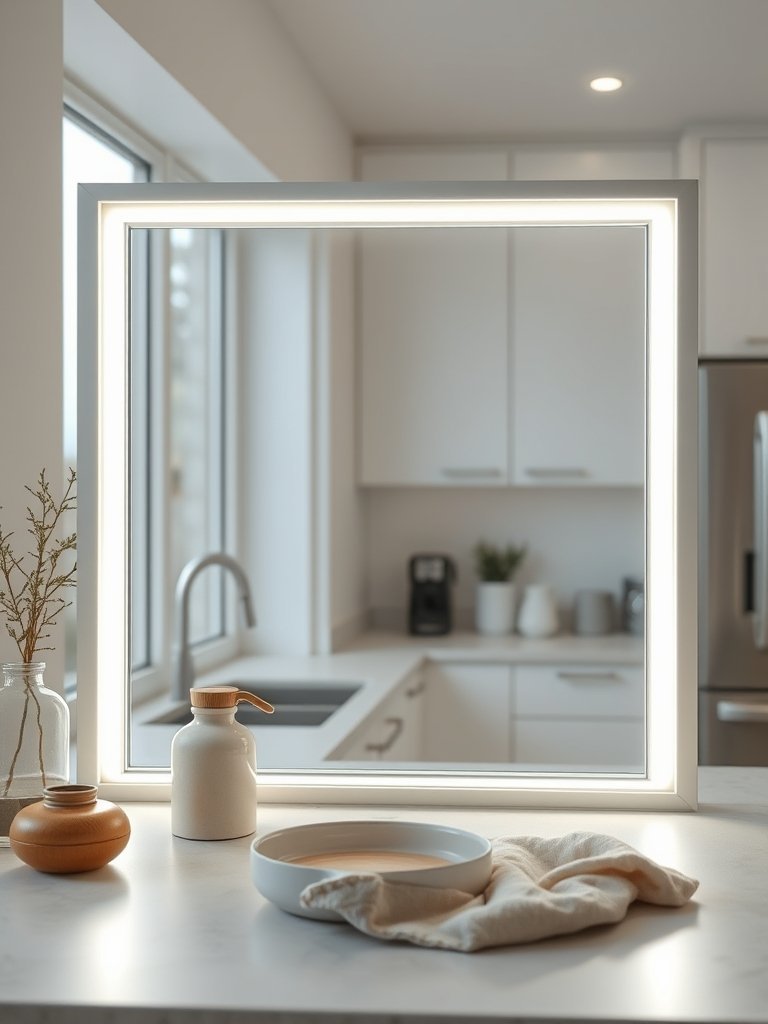 Frame With Recessed LED Strips