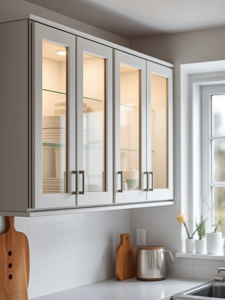 Glass Front Cabinets With Lighting