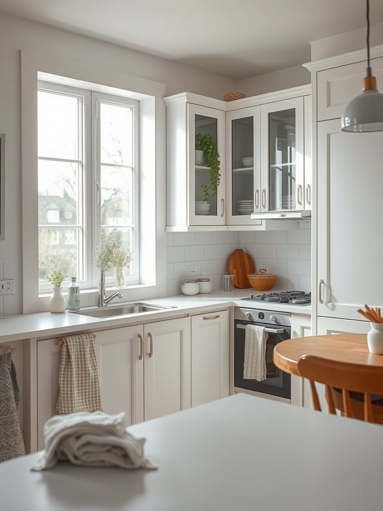 Glass Fronts Open Tiny Kitchens