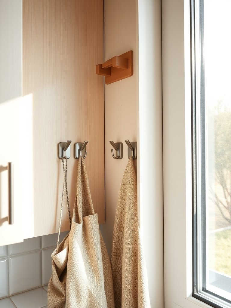 Hang Hooks Inside Cabinet Walls