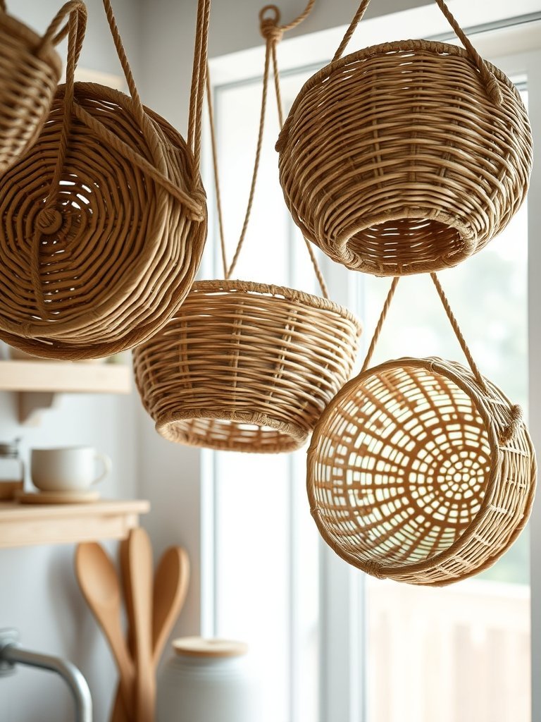 Hang Woven Baskets High