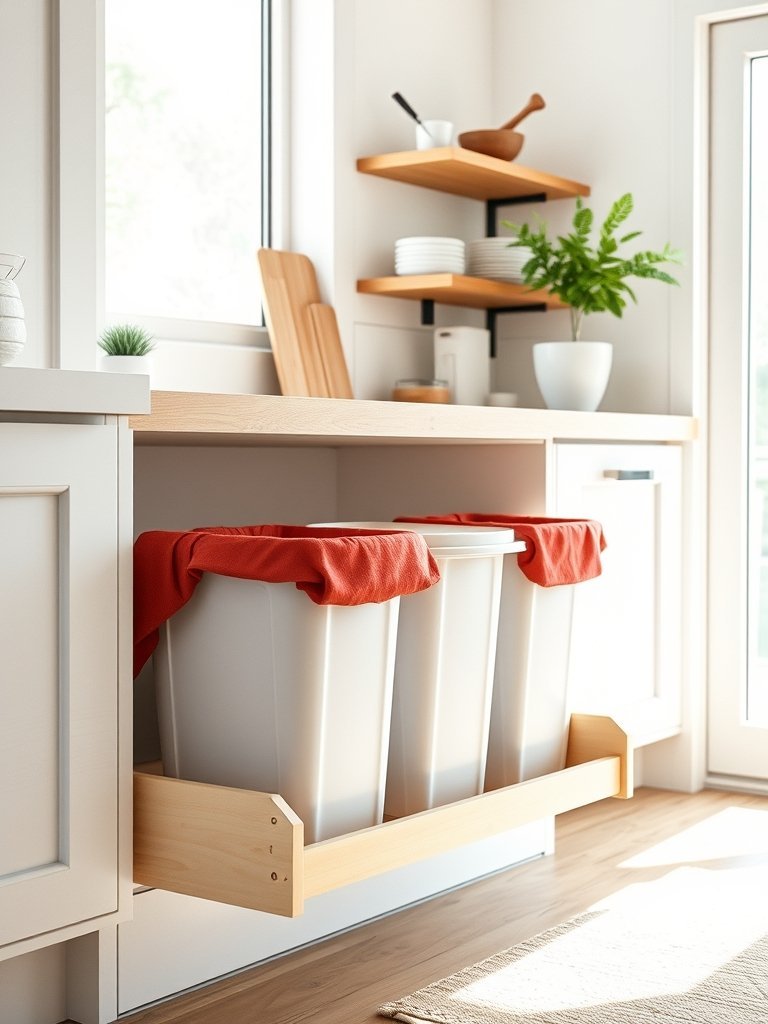Incorporate Pull Out Waste Bins