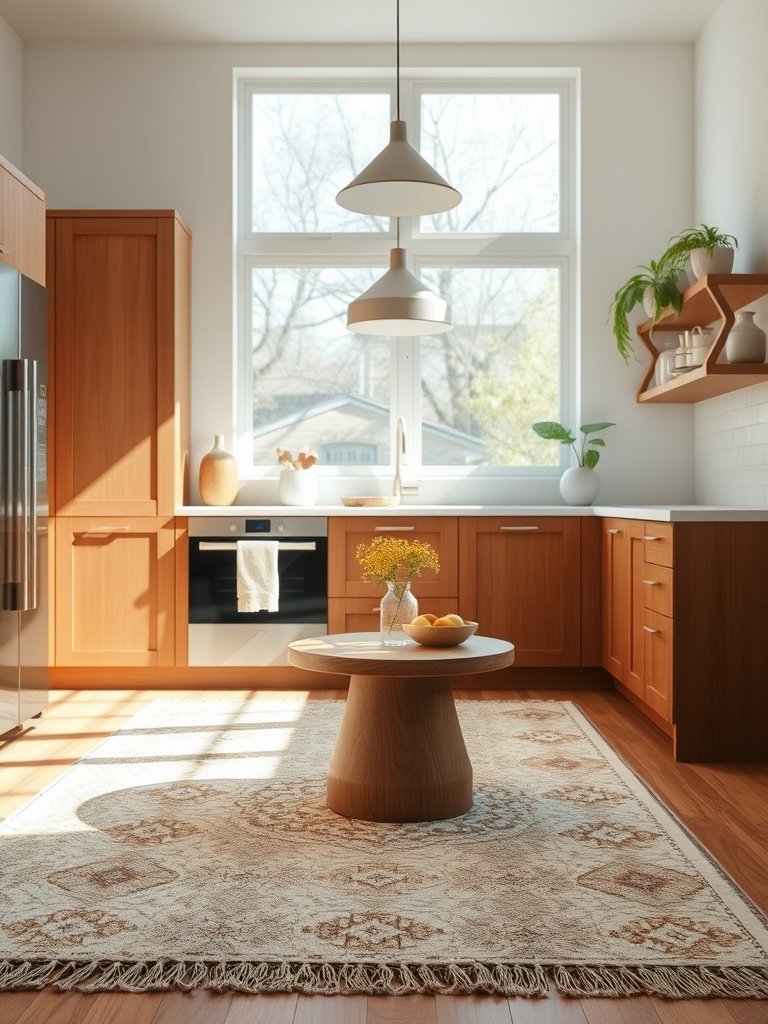 Install A Statement Kitchen Rug
