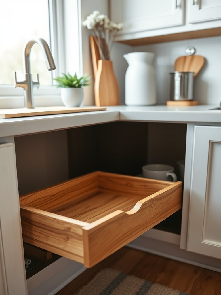 Install Custom Pull-Out Wood Trays