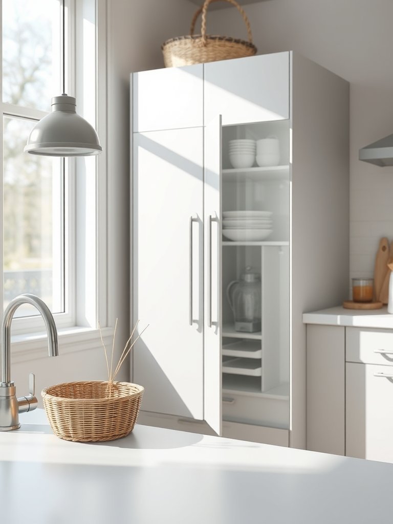Install Full Height Metal Pantries
