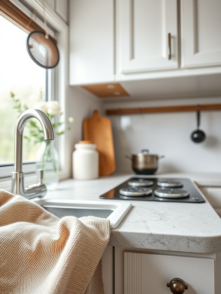 Install Glass Knobs For Clear Look