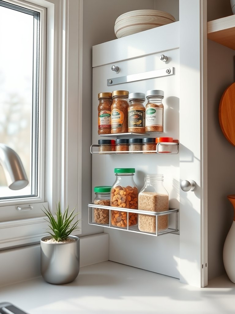 Install Magnetic Spice Racks