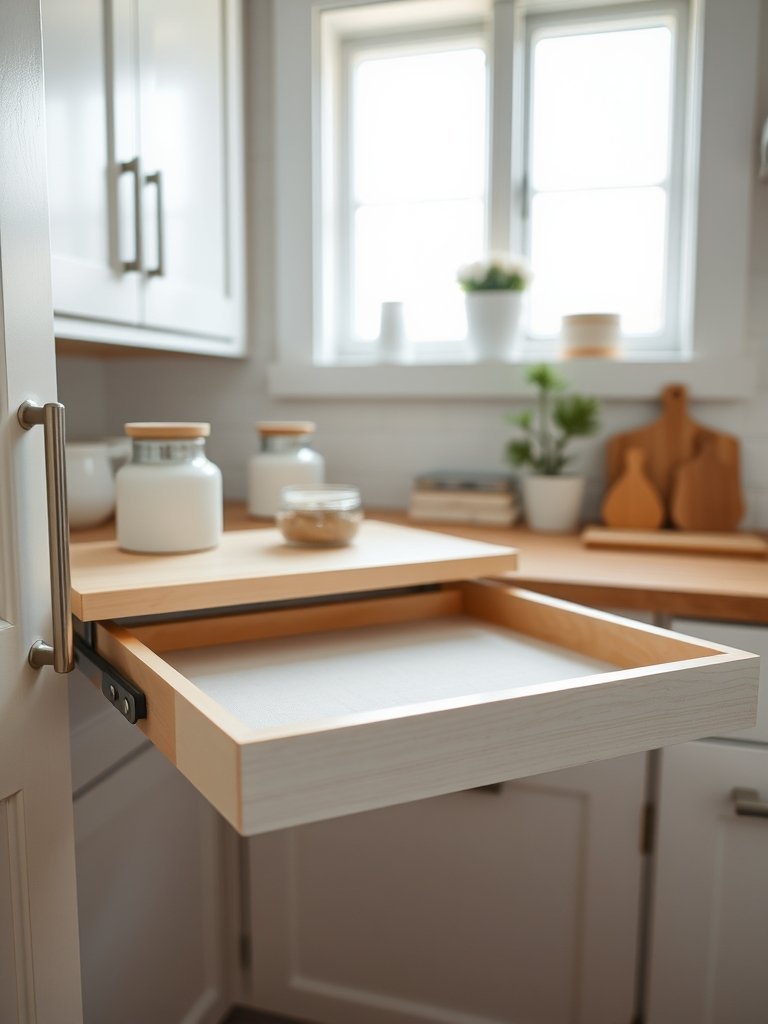 Install Pull Out Sliding Trays