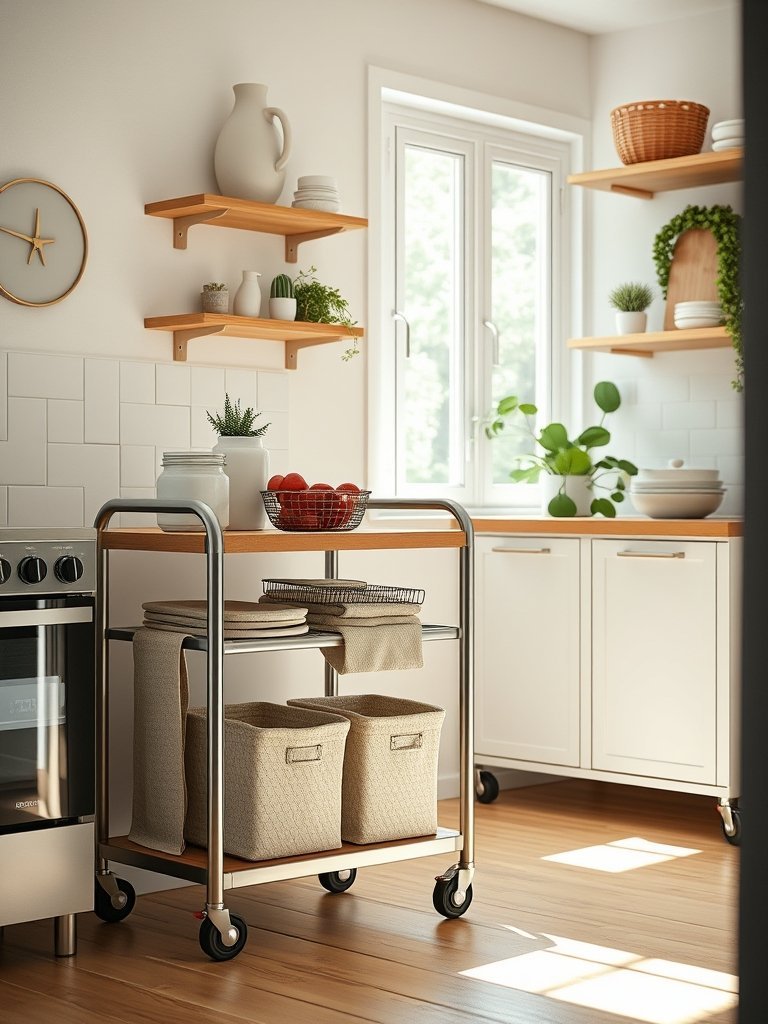 Install Rolling Storage Carts