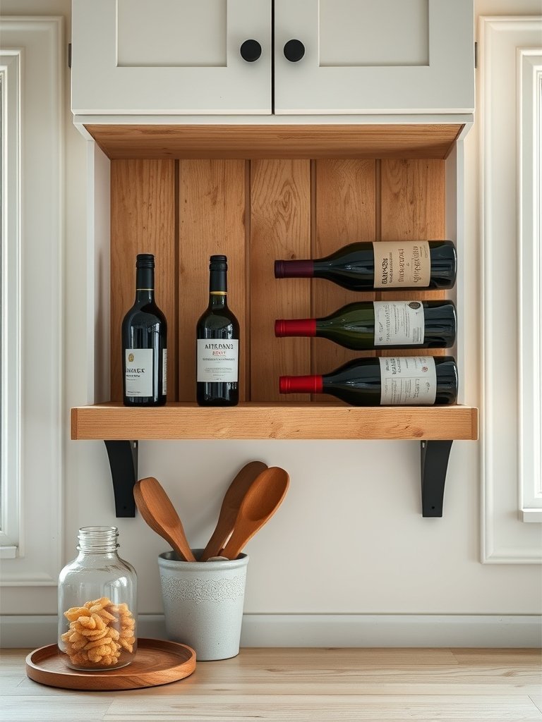 Install Under Cabinet Wine Racks