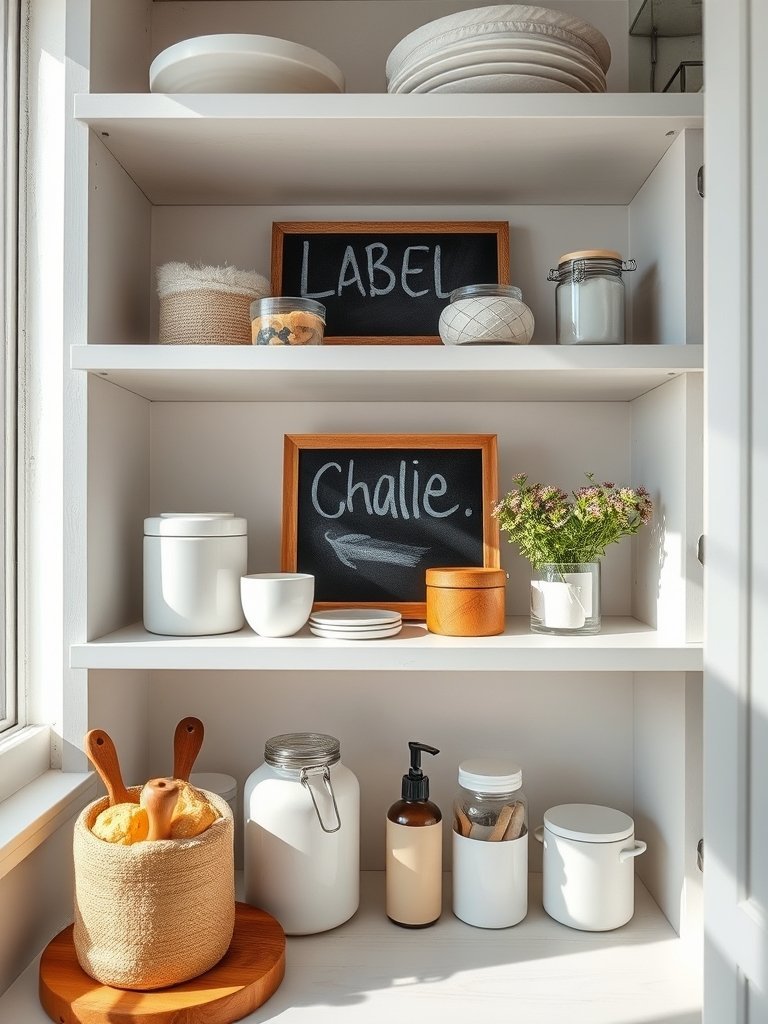 Label Your Shelves with Chalk