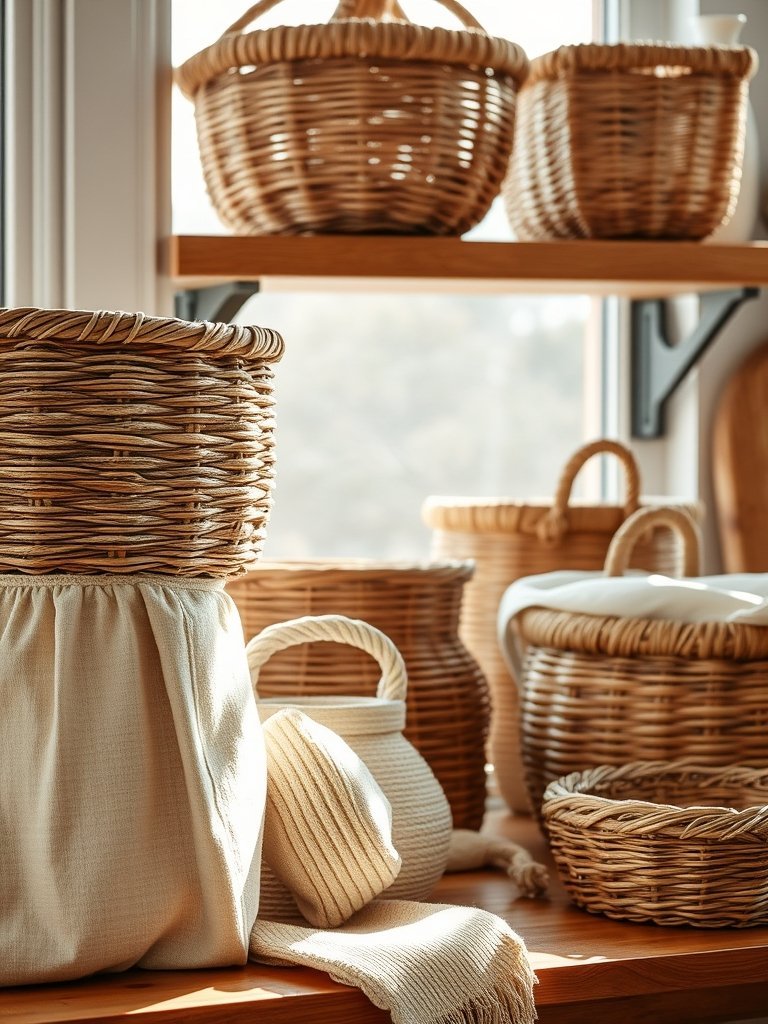 Layer Textures With Woven Baskets