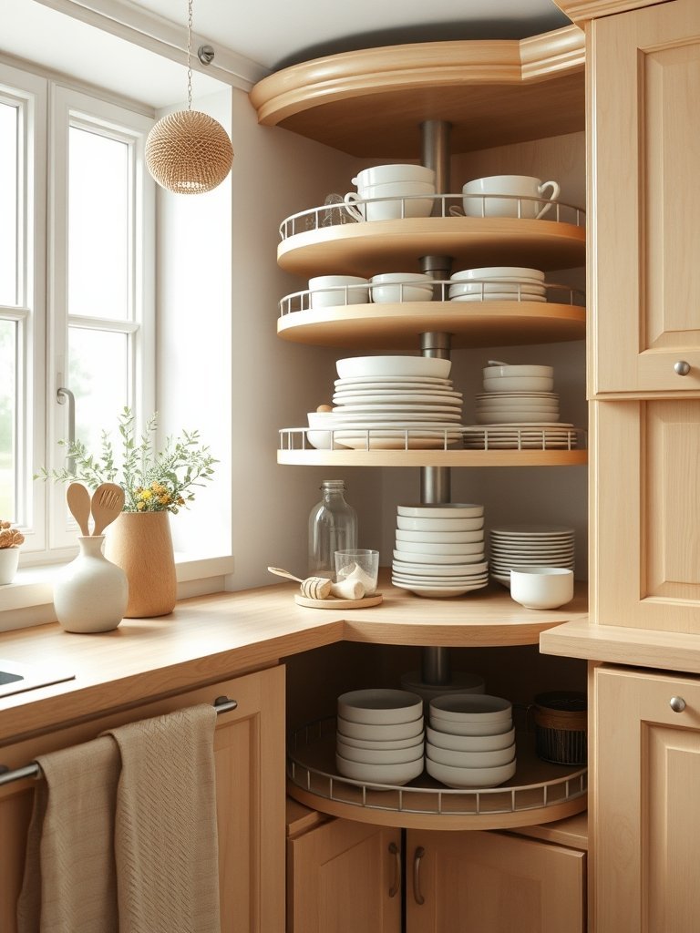 Lazy Susan Racks for Easy Access