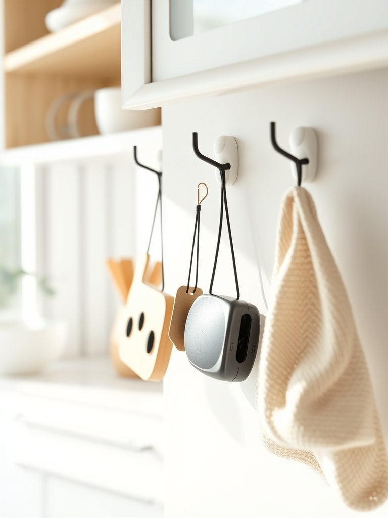 Magnetic Hooks Keep Items Handy