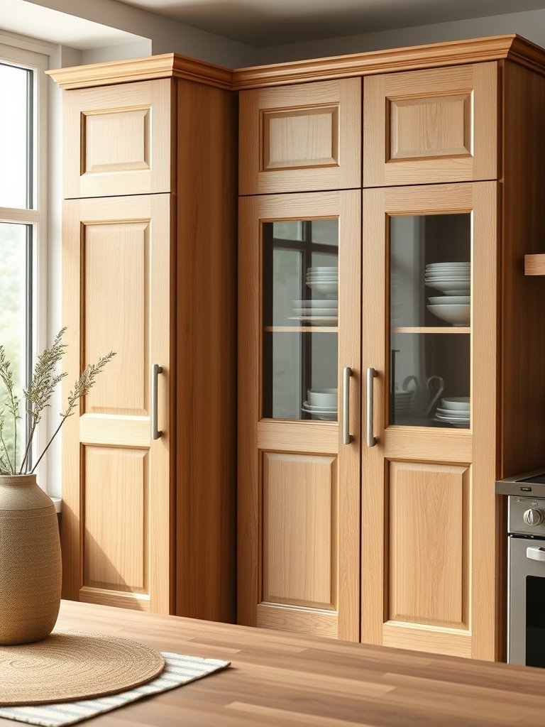 Mix Glass Inserts with Solid Doors