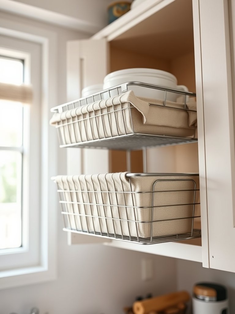 Mounting Pull Out Cabinet Baskets