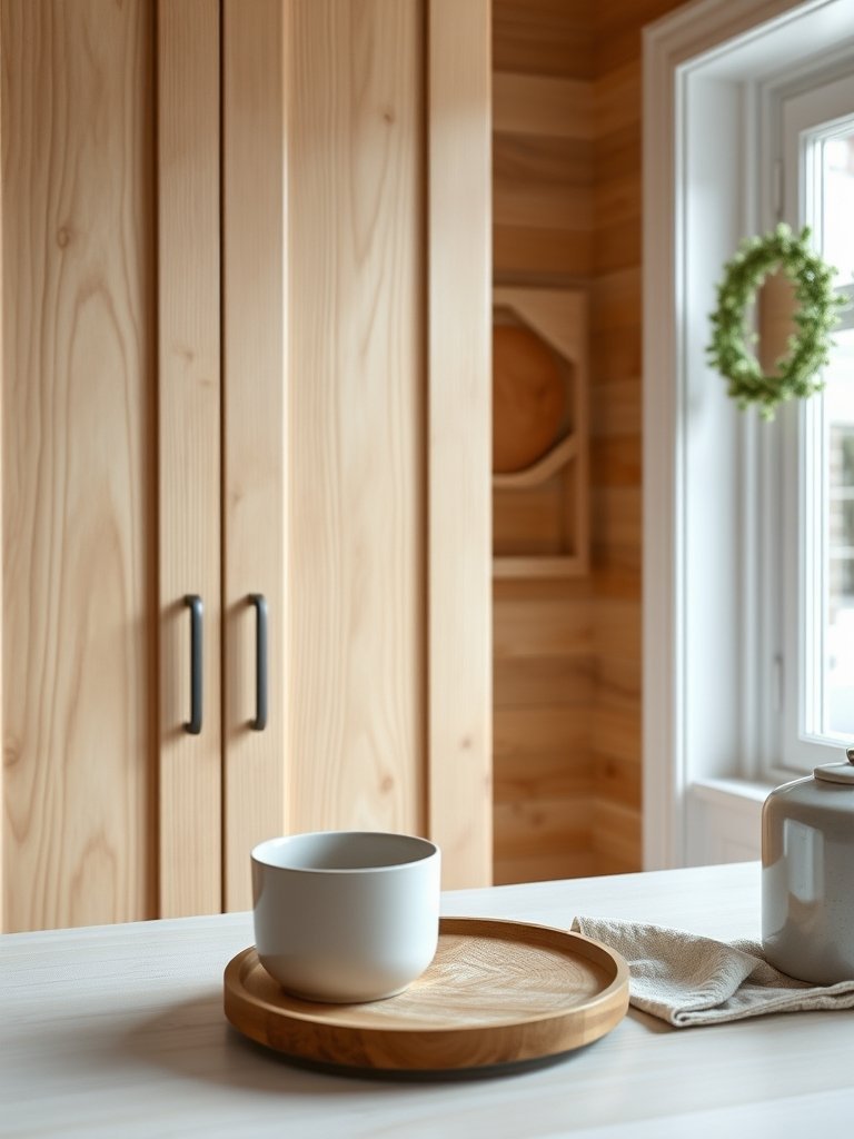 Natural Wood Grain With Satin Varnish