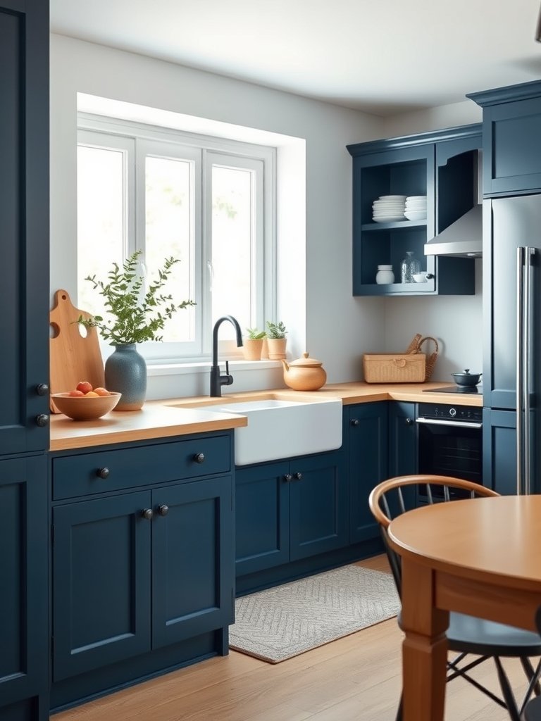 Navy Blue Cabinet Paint