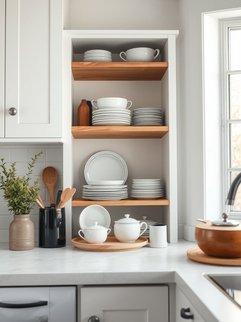 Open Shelving Shows Your Dishes